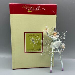 Department 56 Patience Brewster Krinkles Snowflake Sprite Beaded Fairy Ornament